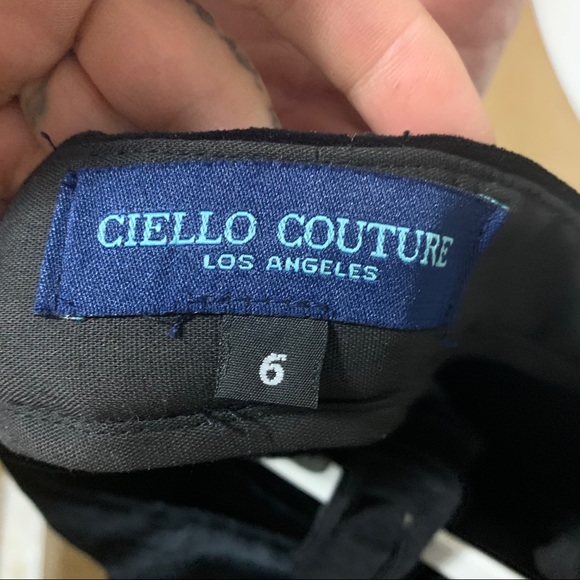 Black VELVET Tuxedo CIELLO COUTURE - Picture 12 of 15